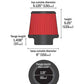 AEM Induction DryFlow Air Filter 3.25in X 5-1/4in AIP21-2110DK