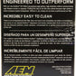 AEM Induction AEM Dryflow Air Filter - Oval 6.06in x 4.5in Base LxW / 6in x 4in Top LxW / 5.13in H 2.75in Flange 21-2127DK