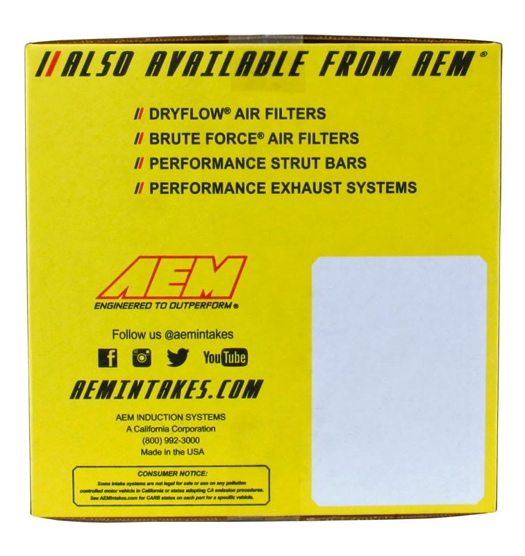 AEM Induction AEM Brute Force Intake System B.F.S.WRANGLER 91-95 4.0L 6CYL 21-8305DP