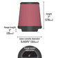 Airaid Universal Air Filter - Cone 4 x 7 x 4 5/8 x 7 w/ Short Flange 700-458