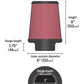 Airaid Universal Air Filter - Cone 3 x 6 x 4 5/8 x 6 700-493