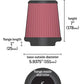Airaid Universal Air Filter - Cone 4 x 7 x 4 5/8 x 7 w/ Short Flange 701-458