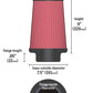 Airaid Universal Air Filter - Cone 6 x 7 1/4 x 5 x 9 701-469
