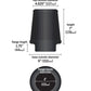 Airaid Universal Air Filter - Cone 4 x 7 x 4 5/8 x 6 702-456