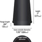 Airaid Universal Air Filter - Cone 6 x 7-1/4 x 5 x 7 702-465
