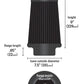 Airaid Universal Air Filter - Cone 6 x 7 1/4 x 5 x 9 - Blue SynthaMax 702-469