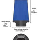 Airaid Universal Air Filter - Cone 6 x 7 1/4 x 5 x 9 - Blue SynthaMax 703-469