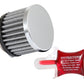 Airaid Chrome Top 1.5in ID - Clamp On 3in OD 2.5in Tall Breather Filter 775-145