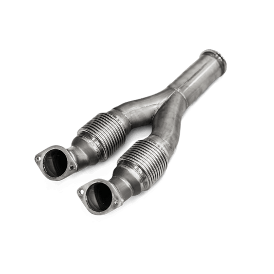 Akrapovic 2008-2020 Nissan Link pipe (SS) for aftermarket turbochargers. (2009-2020 GT-R) - L-NI/SS/4