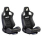 The Chosen Leather Reclinable Bull Boost Racing Bucket Seat with Slider Rails