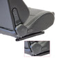 The Chosen Leather Reclinable Bull Boost Racing Bucket Seat with Slider Rails