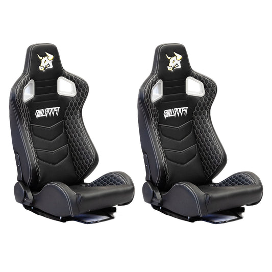 PAIR Leather Reclinable Racing Bucket Seat | 1,000 ENTRIES
