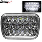 7in x 6in Full LED Sealed Beam Square Projector Headlight Clear Lens