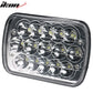 7in x 6in Full LED Sealed Beam Square Projector Headlight Clear Lens