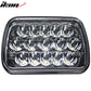 7x6 Inch Full LED Sealed Beam Square Projector Single Piece Headlight