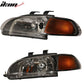 1992-1995 Honda Civic Amber JDM Pair Glass Lens Driving Lamp Headlight