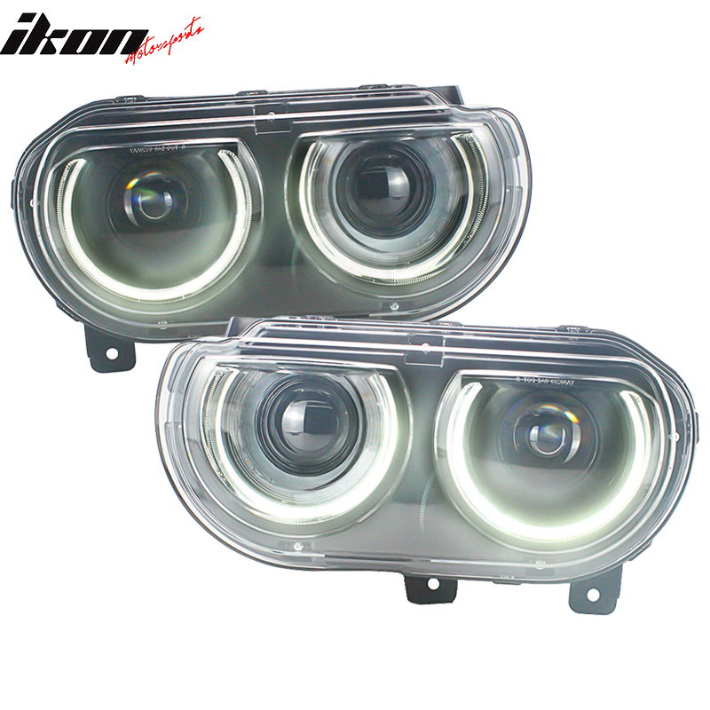 Fits 08-14 Challenger Front Bumper Lip Fender Flare Headlights