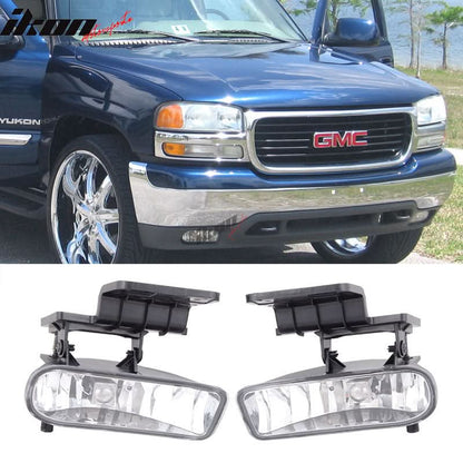 1999-2002Â Chevy Silverado OEM Style Clear Lens Fog Lights Lamp 2PC