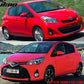 2015-2017 Toyota Yaris Hatchback Clear Lens Front Fog Lights Lamps ABS