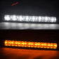 Universal DRL White LED Fog Lights w/ Amber Turn Signal Bar Lights