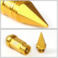 Spiked Cap Lug Nuts - 80MM - M12X1.5 - 20PCS w/ Adapter - Gold Aluminum