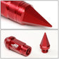 Spiked Cap Lug Nuts 20pc Set M12x1.5 80mm Aluminum Red