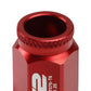Aluminum Open-End Lug Nuts 40MM M12x1.25 20PCS Set Red