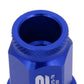 Aluminum Open-End Lug Nuts 40MM M12X1.5 20PCS with Adapter Blue
