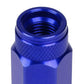 Aluminum Lug Nuts Open-End 70MM M12X1.25 20PCS with Adapter Blue