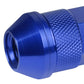 M12x1.5 70mm Open-End Aluminum Lug Nuts 20pc Set w/ Key Blue