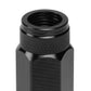 Aluminum Open-End Lug Nuts M12x1.25 90mm 20pcs w/ Adapter Black