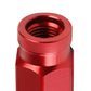 Aluminum Open-End Lug Nuts 60MM M12X1.25 Red 20PCS with Adapter