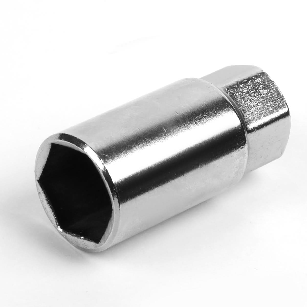 Aluminum Open-End Lug Nuts 60MM M12X1.25 Red 20PCS with Adapter