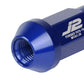Aluminum Lug Nuts Open-End 50MM M12X1.25 20PCS Blue w/ Adapter