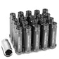 M12 x 1.5 Extended Acorn Lug Nuts 90mm Gun Metal Aluminum 20pc