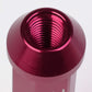Aluminum Acorn Style Extended Lug Nuts M12x1.5 Pink 20pc Set