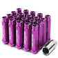 M12 x 1.5 Purple Extended Acorn Lug Nuts 90mm Tall - 20pc Set