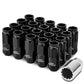 M12 x 1.25 Acorn Style Lug Nuts Set - 16 Pcs + 4 Locks Aluminum
