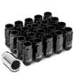 M12 x 1.25 Acorn Style Lug Nuts Set - 16 Pcs + 4 Locks Aluminum