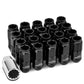 M12 x 1.25 Acorn Style Lug Nuts Set - 16 Pcs + 4 Locks Aluminum