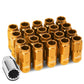 M12 x 1.25 Acorn Style Lug Nuts with Locks - Aluminum