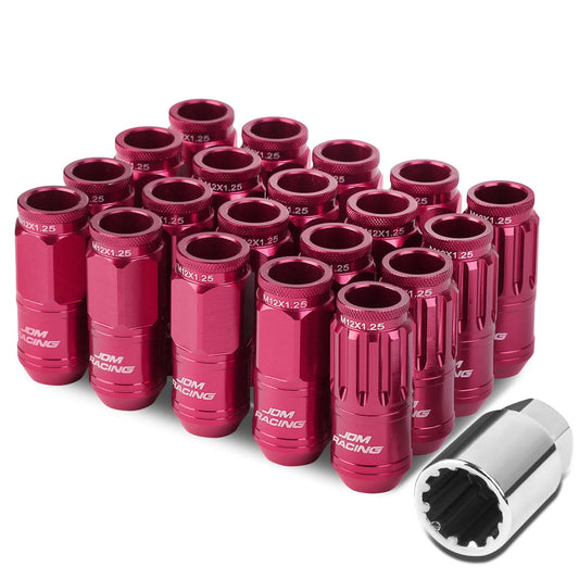 M12 x 1.25 Acorn Style Lug Nuts Set with Locks - Aluminum