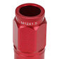 M12 x 1.5 Acorn Style Aluminum Lug Nuts 16PC Set w/ Locks Red