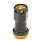 M12 x 1.25 Aluminum Lug Nuts Lock Style 45mm Tall Black/Gold 20pc