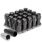M12 x 1.25 Aluminum Lug Nuts Set - 45mm Closed End with Locks - Aluminum