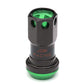 M12 x 1.25 Aluminum Lug Nuts Set 16pc + 4 Locks Black/Green