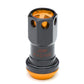 M12 x 1.5 Aluminum Lug Nuts Set 16 Pcs + 4 Locks Black/Orange