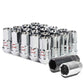 Steel Lug Nuts M12x1.5 Acorn Grooved Shank Extended Chrome 16+4 Lock
