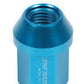 Aluminum Acorn Lug Nuts M12 x 1.5 Light Blue 20pc Set w/ Adapter
