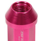 M12 x 1.5 Acorn Style Aluminum Lug Nuts - 35mm Pink 20pc Set
